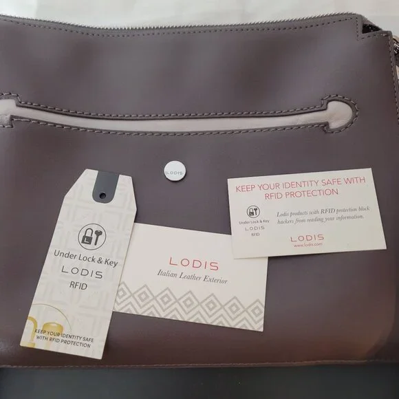 Lodis Downtown Dalia LAcXb CMT Italian Leather RFID Crossbody Bag - Picture 4 of 13